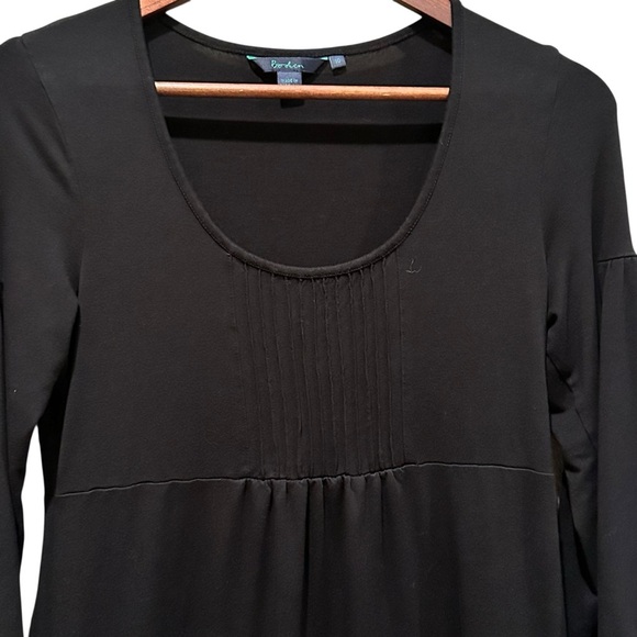 Boden Black Jersey 3/4 Length Sleeve Empire Waist Dress Women’s Size 10 WL520 - Picture 3 of 9